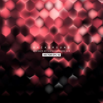 Abstract Black Pink Hexagon Geometric Background