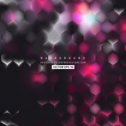 Abstract Black Pink Hexagon Background Template