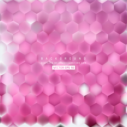 Abstract Pink Hexagonal Background Design