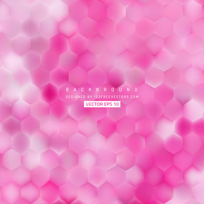 Pink Hexagon Background Template