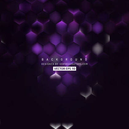 Purple Black Hexagon Background Template