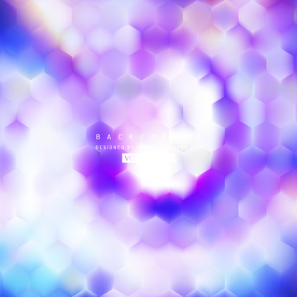 Abstract Blue Purple Hexagon Background
