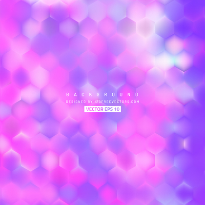 Abstract Blue Purple Hexagon Background Pattern