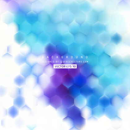 Blue Purple Hexagonal Background Design