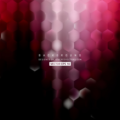 Red Black Hexagon Background Template