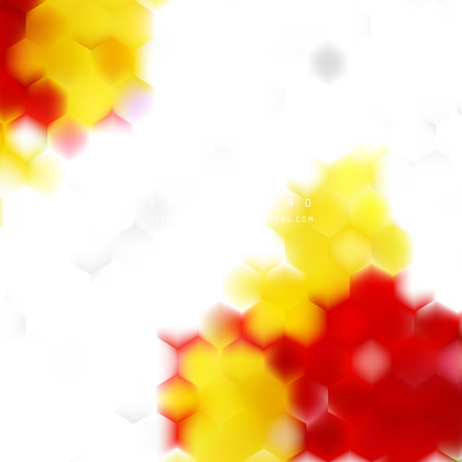 Abstract Red Yellow Hexagon Background Pattern