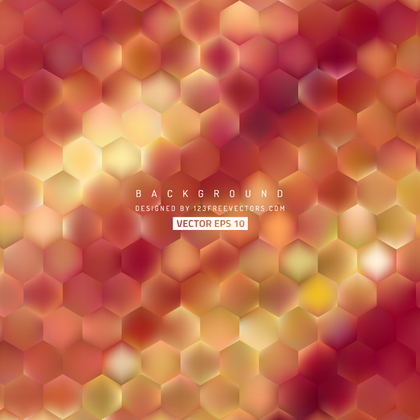 Abstract Red Yellow Hexagonal Background Design