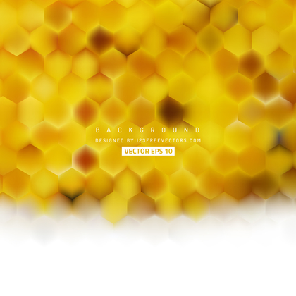 Abstract Yellow Hexagon Background Pattern