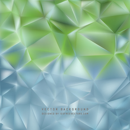 Abstract Blue Green Polygon Background Template
