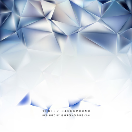Abstract Blue White Geometric Polygon Background