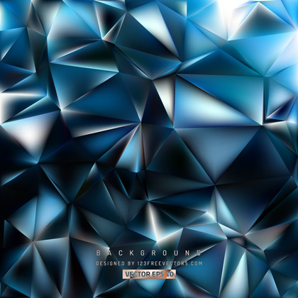Blue Black Polygon Background