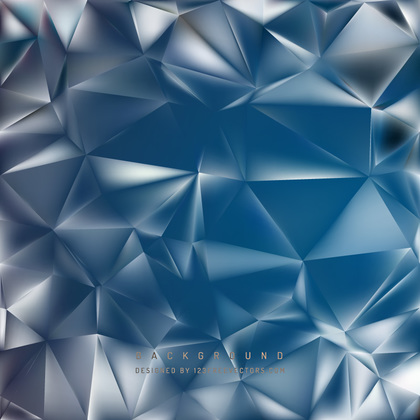 Abstract Blue Polygon Triangle Background