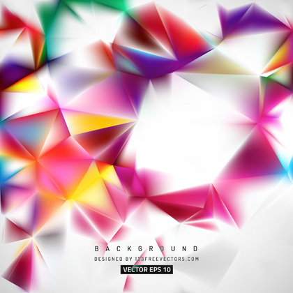 Abstract Colorful Polygon Background Template