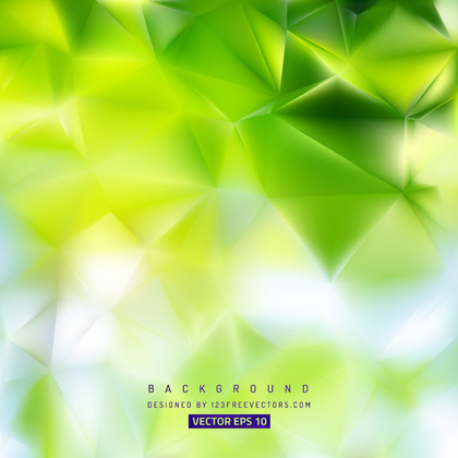 Abstract Yellow Green Polygon Background