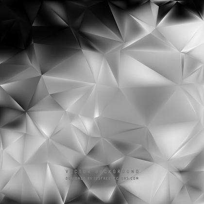 Black and Gray Geometric Polygon Background