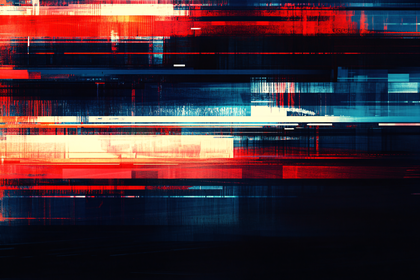 Abstract Digital Glitch Art Background