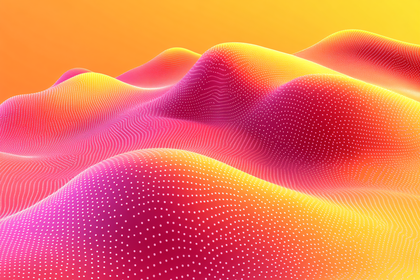 Abstract Wavy Landscape