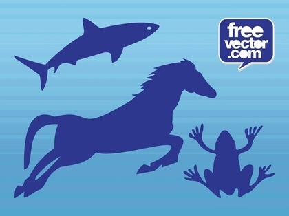 Animals Decals Free Vector