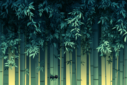 Bamboo Forest at Dusk