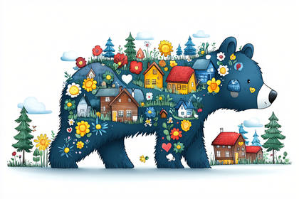 Bear Shaped Village