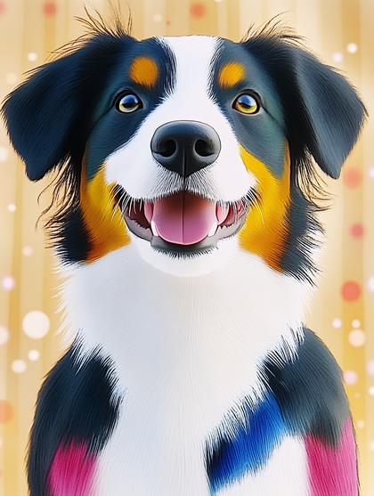 Bernese Mountain Dog Portrait