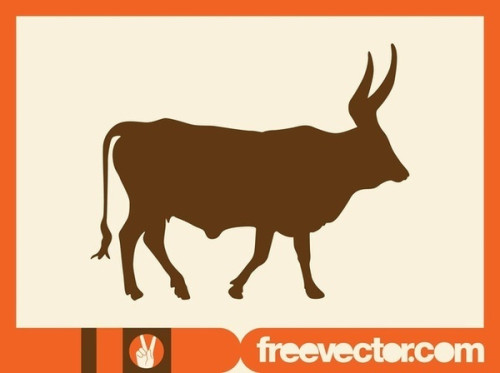 Bull Silhouette Free Vector