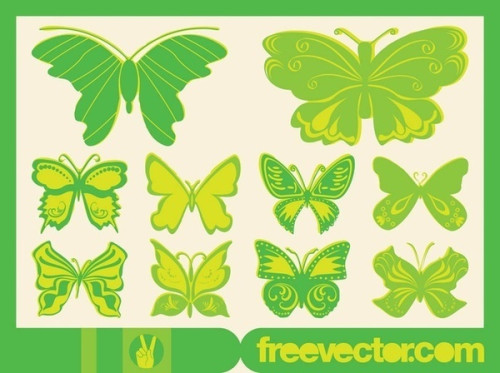 Butterflies Free Vector