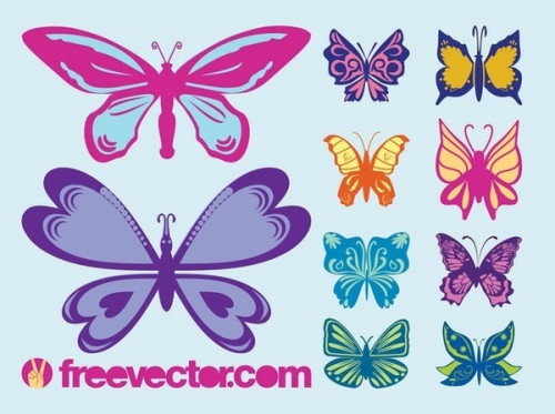Butterflies Free Vector