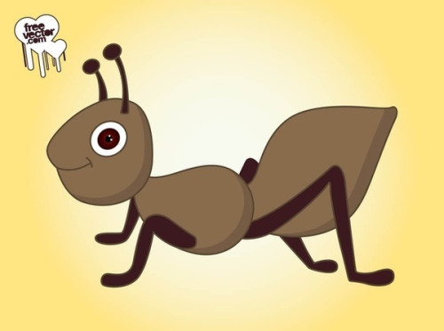 Cartoon Ant Free Vector