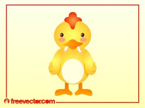 Cartoon Chicken Free Vector