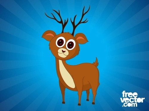 Cartoon Deer Free Vector