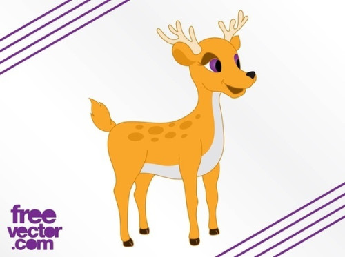 Cartoon Deer Free Vector