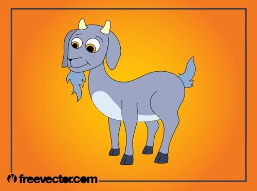Cartoon Goat Free Vector
