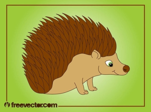 Cartoon Hedgehog Free Vector