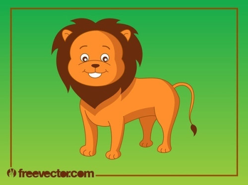 Cartoon Lion Free Vector