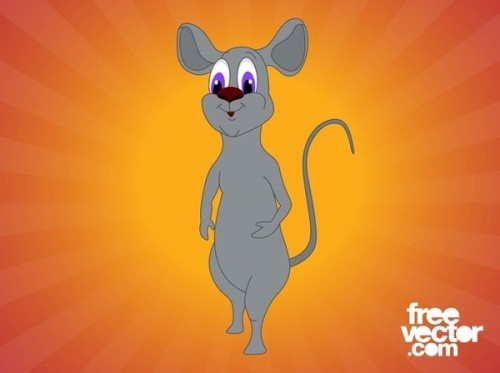 Cartoon Mouse Free Vector