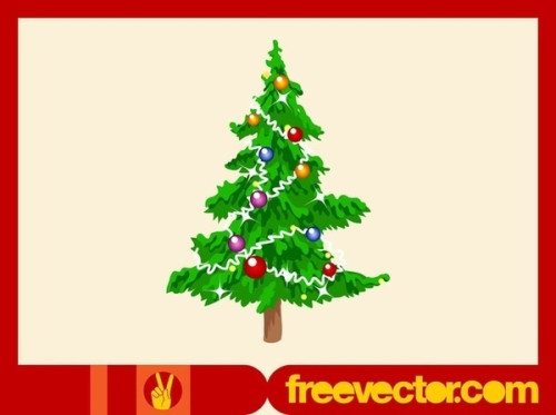 Christmas Tree Footage Free Vector