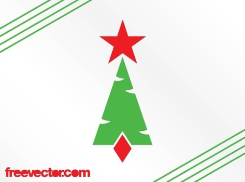 Christmas Tree Icon Free Vector