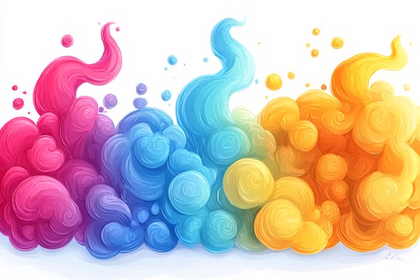 Colorful Cloud Swirls