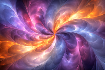 Colorful Fractal Whirlwind