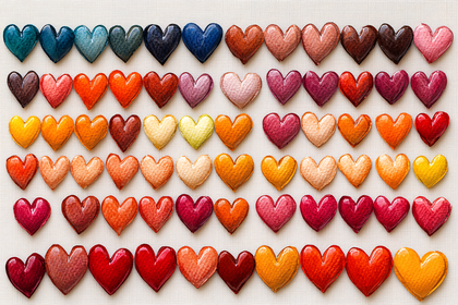 Colorful Heart Array