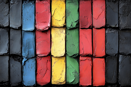 Colorful Painted Bricks
