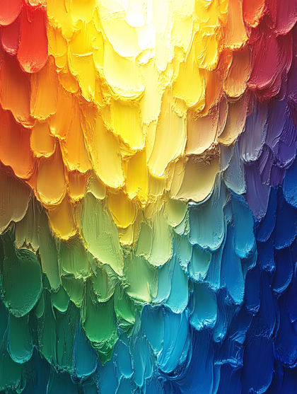 Colorful Palette Knife Strokes