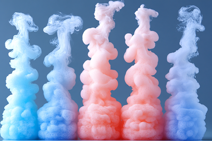 Colorful Smoke Plumes