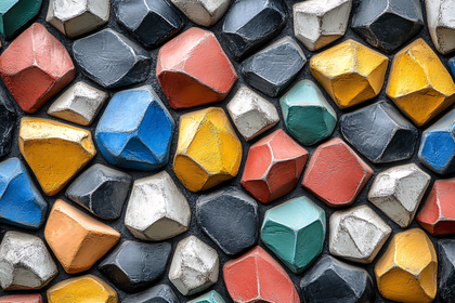 Colorful Stone Wall