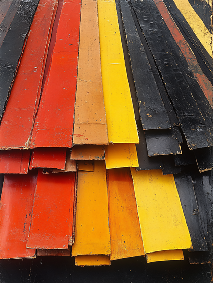 Colorful Wooden Strips