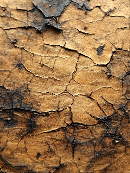 Cracked Burnt Surface