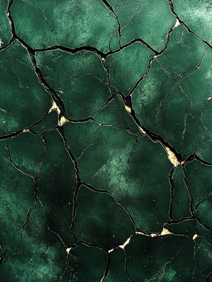 Cracked Green Surface