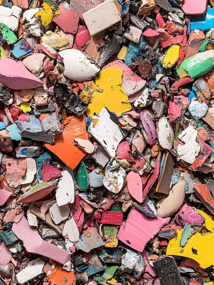 Cracked Paint Fragments