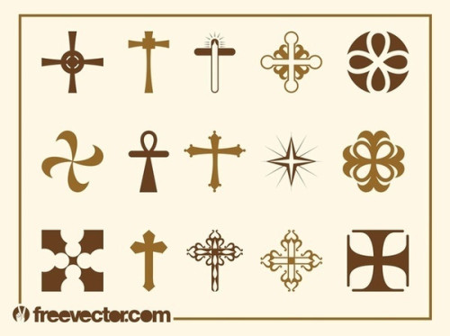 Crosses Set Free Vector